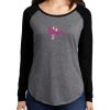 GUND Ladies PosiCharge ® Long Sleeve Tri Blend Wicking Scoop Neck Raglan Tee Thumbnail